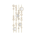 Geometrisch decoratief paneel met gouden spiegels Gloss Aanbieding