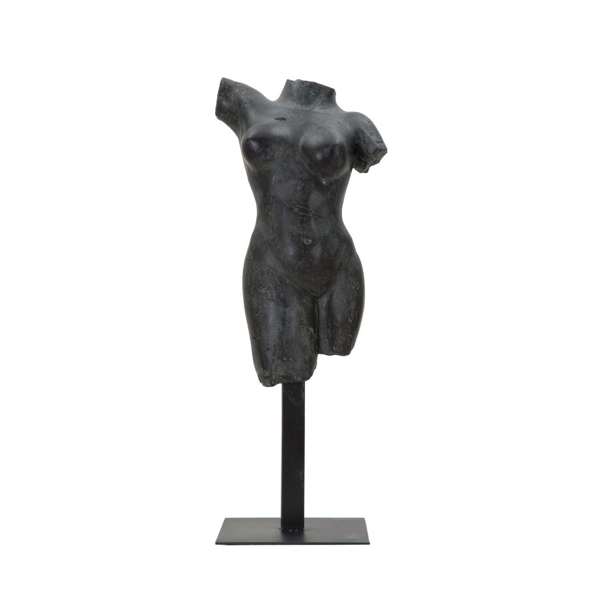 Statuette décorative buste femme en résine noire Afrodite Promotion