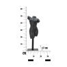 Statuette décorative buste femme en résine noire Afrodite Choix