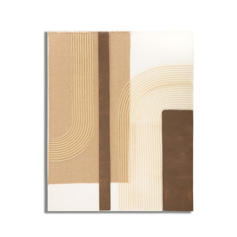 Abstract schilderij op canvas in boho chic stijl 100x80 cm Lofty Aanbieding