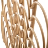 Decoratief wandpaneel bamboe-ventilator effect 160x80 cm Panama Aanbod