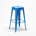 tabouret de bar design industriel en acier et métal steel up Dimensions