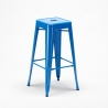 tabouret de bar design industriel en acier et métal steel up Dimensions