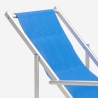 Opvouwbare aluminium ligstoel met armleuningen Riccione Gold Lux 