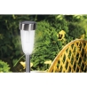 Set van 12 RVS tuinlampen met schemersensor Salto Aanbod