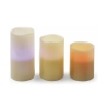 Ensemble de 3 bougies LED, 12 variations de couleur, télécommande Tivon Offre