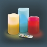 Ensemble de 3 bougies LED, 12 variations de couleur, télécommande Tivon Réductions