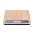 Balance de cuisine numérique en bambou 20,5x20,5x2,75 cm Paxel Promotion