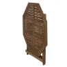 Opvouwbare achthoekige acaciahouten tafel met parasolgat Bali Korting