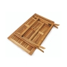 Table rectangulaire pliant en acacia avec trou pour parasol Bali Vente