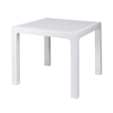 Vierkante buitentafel van kunststof met rattanlook 80x80 cm Varnu Karakteristieken