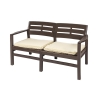 Tuinset voor buiten - 2-zitsbank, 2 fauteuils en salontafel met houtlook Fij Afmetingen