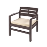 Tuinset voor buiten - 2-zitsbank, 2 fauteuils en salontafel met houtlook Fij Prijs