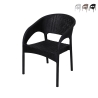 Tuinstoel met armleuningen van polypropyleen in rattan-look Zanzibar Aanbieding