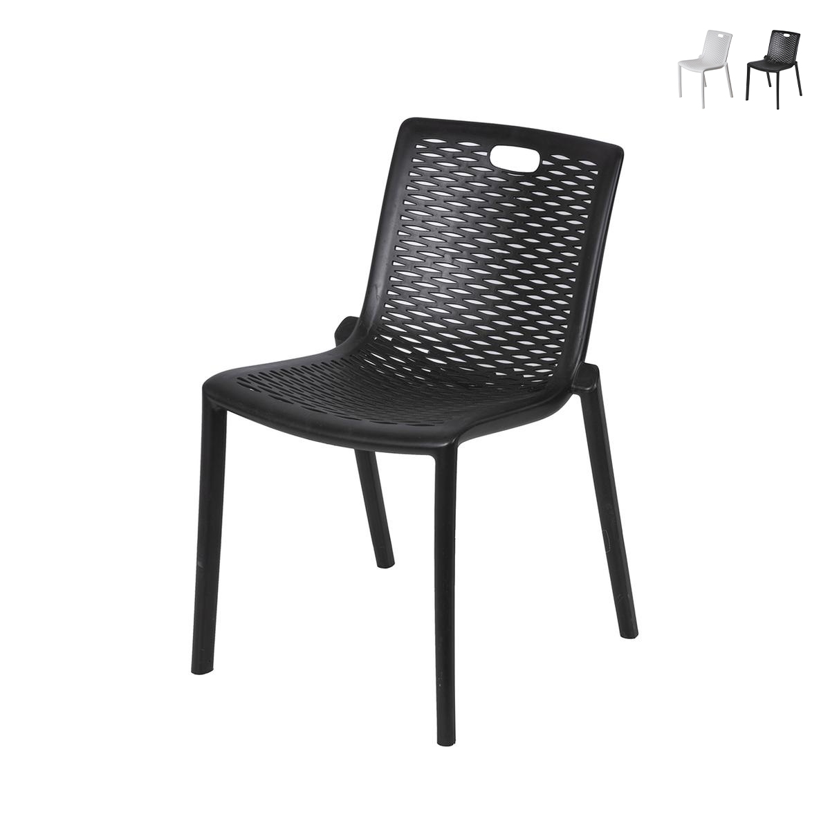 Tuinbuitenstoel van polypropyleen met opengewerkt design Magic Aanbieding Tuinbuitenstoel van polypropyleen met opengewerkt design Magic Aanbieding