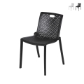 Chaise de jardin extérieure en polypropylène à design ajouré Magic Promotion