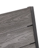Amalfi tuinstoel in aluminium met armleuningen en houtlook latten Kortingen