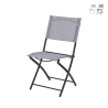 Opvouwbare tuinstoel met ijzeren frame polyester PVC Maratea Aanbieding