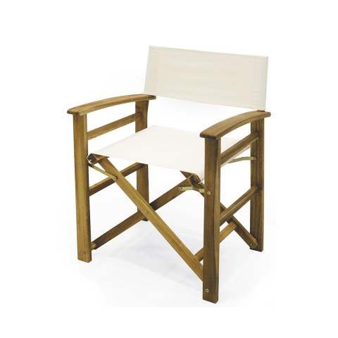 Opvouwbare regisseursstoel hout acacia polyester Bali Aanbieding