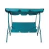 Balancelle de jardin 3 places en acier avec toit pare-soleil Sulara Vente