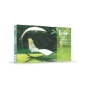 Chaise longue hamac à bascule en acier avec coussin et pare-soleil Malibù Modèle