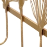 Metalen wandkapstok met 5 haken 26,3x49,5x6 cm Leaves Korting