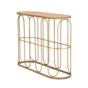 Console en métal style bohème chic avec plateau en rotin Samui Offre