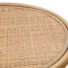 Table basse ronde en métal et rotin 55x40x40cm Samui Réductions