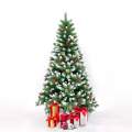 Kunstkerstboom met decoraties en kunstsneeuw 180cm Bergen Aanbieding