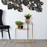 Gouden metalen salontafel met 2 rookglazen planken Mohana Verkoop