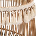 Ensemble de 2 paniers ronds en rotin et tissu Fuji Remises