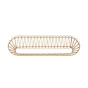 Metalen en rattan wandplank in boho chic stijl Panama Aanbieding