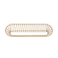 Metalen en rattan wandplank in boho chic stijl Panama Aanbieding