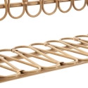 Étagère murale en métal et rotin style bohème chic Panama Remises
