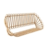 Metalen en rattan wandplank in boho chic stijl Panama Aanbod