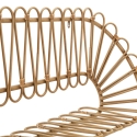 Metalen en rattan wandplank in boho chic stijl Panama Kortingen