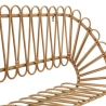 Metalen en rattan wandplank in boho chic stijl Panama Kortingen