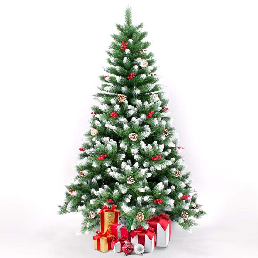 Aspen Sapin de Noël blanc 210cm artificiel écologique et traditionnel