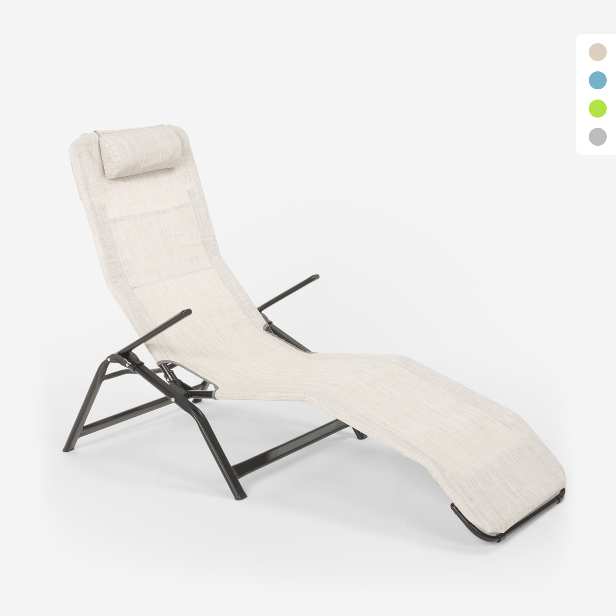 Opvouwbare strand- en tuin ligstoel Pasha Luxury 