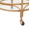 Ronde rattan serveerwagen met glazen leggers Panama Keuze