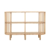 Metalen en rattan haltafel met 3 planken boho chic Panama Aanbod