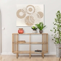 Console d'entrée en métal et rotin 3 étagères boho chic Panama Vente