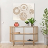 Console d'entrée en métal et rotin 3 étagères boho chic Panama Vente