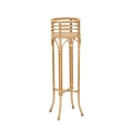 Support pour pots rond en métal et rotin Panama Stand Promotion