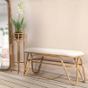 Support pour pots rond en métal et rotin Panama Stand Vente