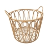 Panier de rangement rond bohème chic en métal et rotin Panama Offre