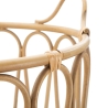 Panier de rangement rond bohème chic en métal et rotin Panama Remises