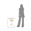 Table basse carrée en métal doré avec plateau en miroir Tisty Choix
