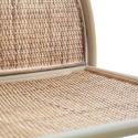 Metalen en rotan wandboekenkast met 4 planken Panama Round Catalogus