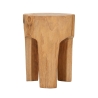 Ambachtelijke teak houten kruk in etnische stijl Stold Aanbod